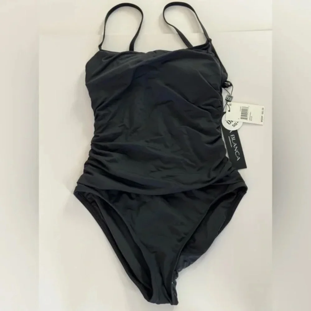 La Blanca Women's Island Goddess Lingerie One Piece Black
